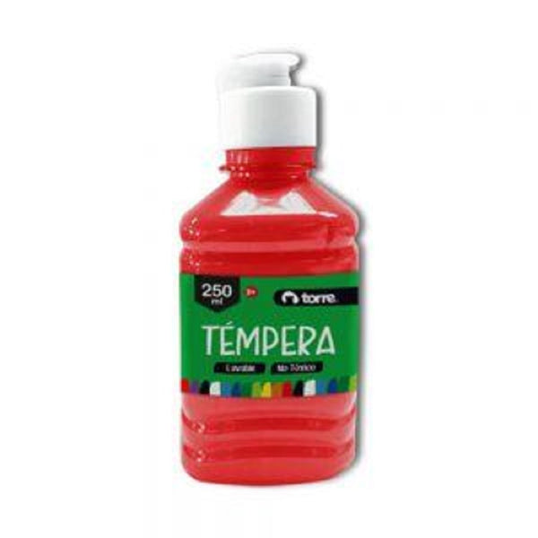 Tempera Rojo 250 ml TORRE Rojo 