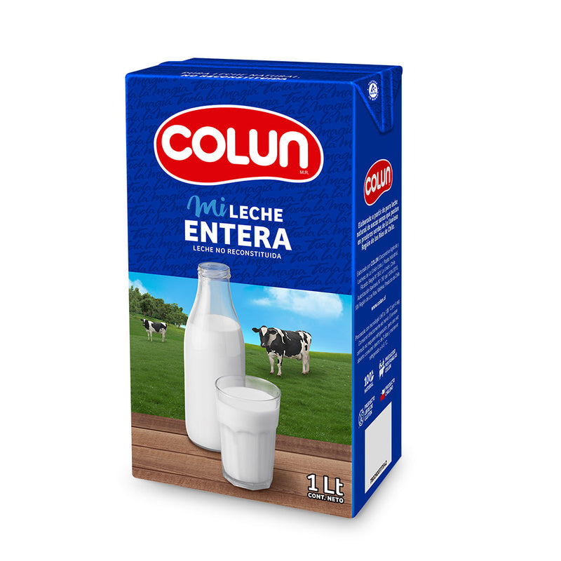 Leche Entera Caja 1 Lt Natural COLUN 
