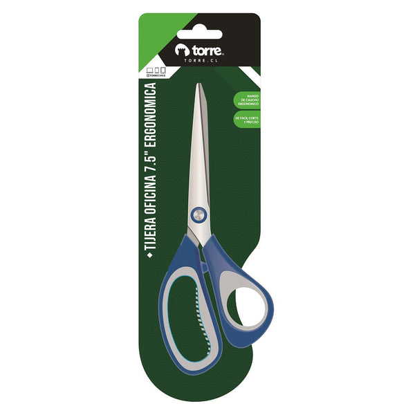 Blister Tijera Oficina Ergonomica 7.5 Pulgadas TORRE 