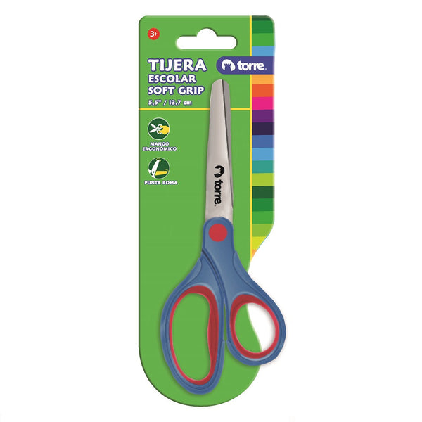 Tijera Escolar Soft Grip 5.5 Pulgadas TORRE 