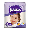 Pañal Premium Grande 18 Un BABYSEC 