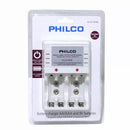 Cargador De Pilas Aa, Aaa, 9V PHILCO 