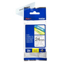 Cinta Tze-151 Negro/Transparente 24 mm (0.94") X 8 mt (26.2') BROTHER Negro / Transparente 