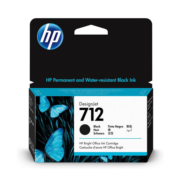 Cartucho De Tinta 712 38 ml Negro HP Negro 
