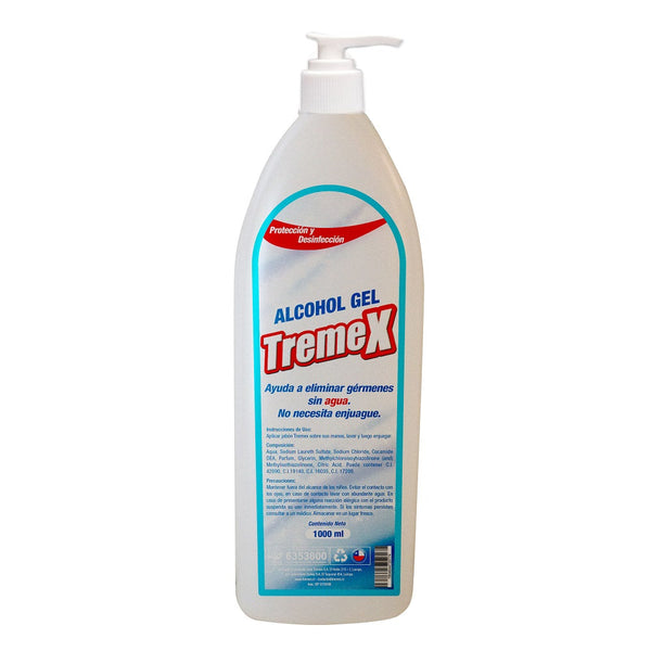 Alcohol Gel Con Valvula 1 Lt TREMEX 