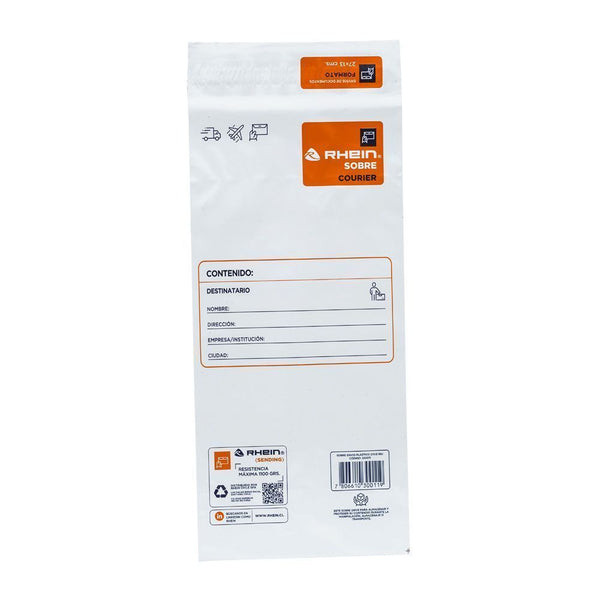 Sobre Envio Plastico 27 X 13 Cm Pack 10 Un RHEIN 