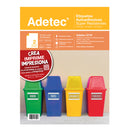 Etiqueta Inkjet Super Resistente 212 X 138 Mm 5 Hojas ADETEC 