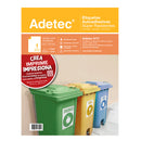 Etiqueta Inkjet Super Resistente 212 X 279 Mm 5 Hojas ADETEC 