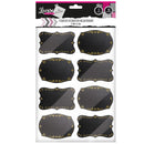 Etiqueta Decorativa Negro/Dorado 65 mm X 45 2 Hojas 16 un LAVORO Negro / Dorado 