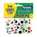 Ojitos Plásticos Colores Y Tamaños Surtidos 76 Un TORRE Colores Surtidos 