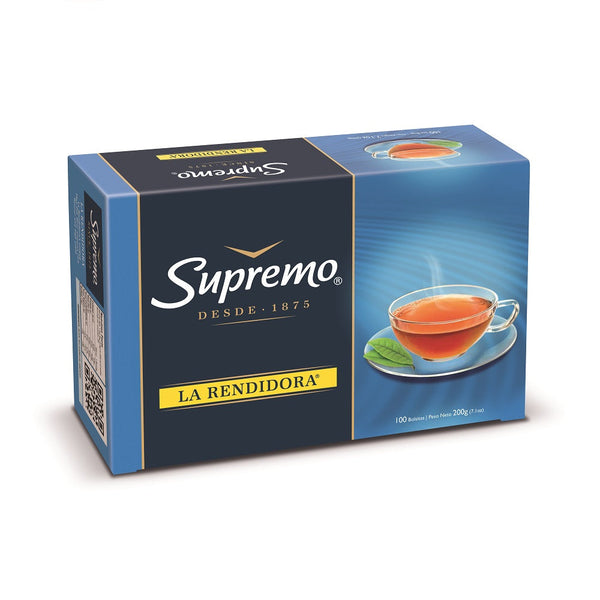 Liquidación Te Negro La Rendidora 100 Bolsas Vencimiento 30/09/2025 SUPREMO 