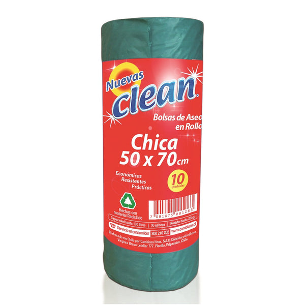 Bolsa Basura Rollo 50X70 10 Un CLEAN 