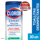 Toallitas Desinfectantes Frasco 30 Hojas CLOROX 