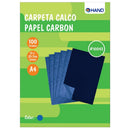 Papel Calco Lapiz A4 Azul 100 Hojas HAND Azul 