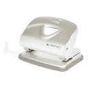 Perforadora Mediana Plata Metal Para 20 Hojas LAVORO Plata 