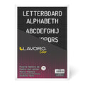 Pizarra Negra 30 X 40 Con Letra Blanca Marco Madera LAVORO Negro / Blanco 