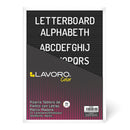 Pizarra Negra 30 X 40 Con Letra Blanca Marco Madera LAVORO Negro / Blanco 