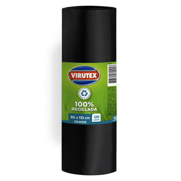 Bolsa Basura Rollo 80 X 110 10 Un VIRUTEX 