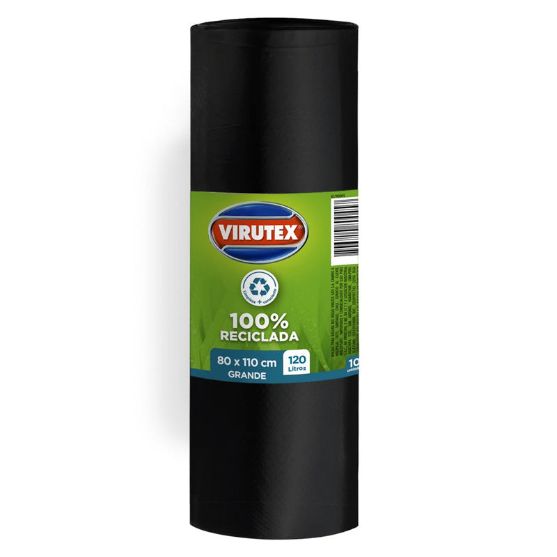 Bolsa Basura Rollo 80 X 110 10 Un VIRUTEX 