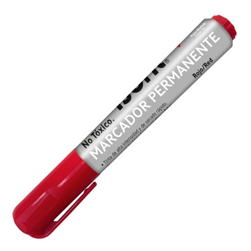 Marcador Oleo Permanente Punta Redonda Rojo ISOFIT 