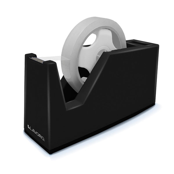 Dispensador Cinta Adhesiva Mesón 21 X 6.5 X 10.5 Negro LAVORO Negro 