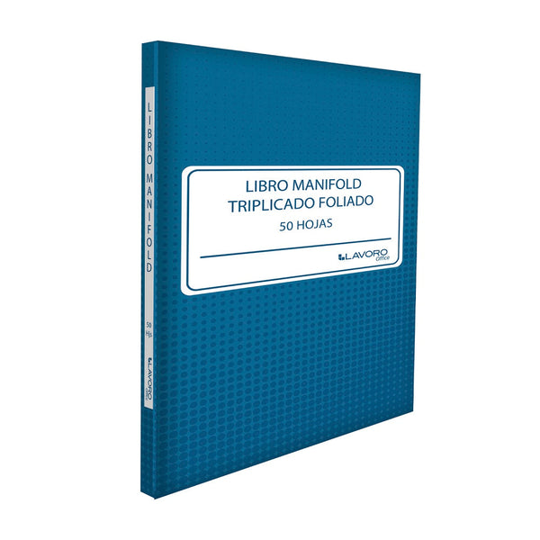 Libro Manifold Triplicado Foliado 50 Hojas LAVORO 