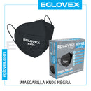 Mascarilla Negra Kn95 10 un EGLOVEX Negro 