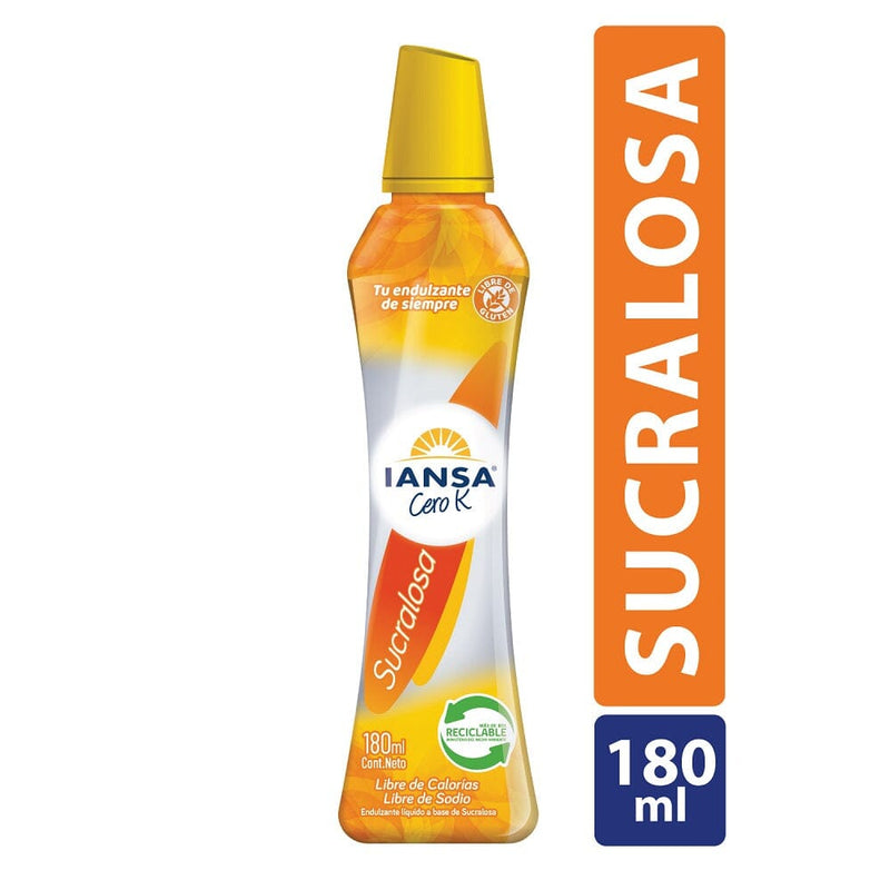 Endulzante Sucralosa 180 Ml IANSA CERO K 