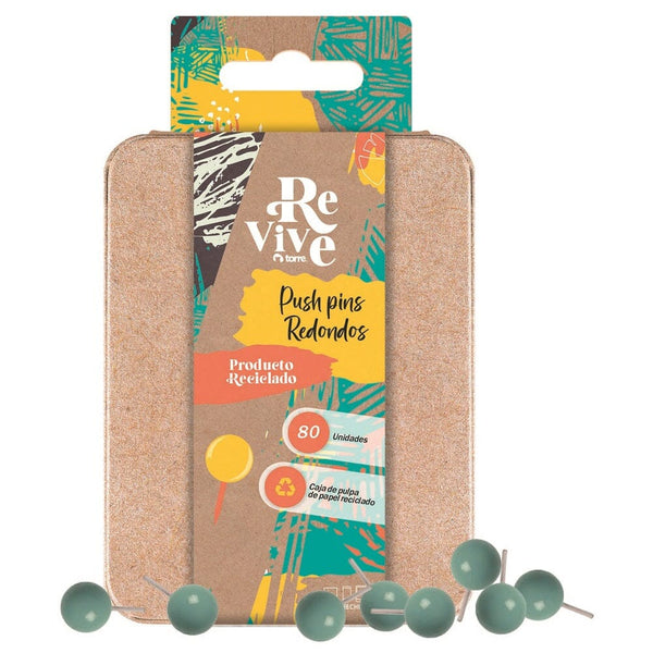 Chinche Push Pin Colores Surtidos 80 Un Revive TORRE 