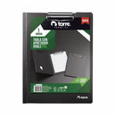 Anotador Doble PVC Oficio Negro TORRE 