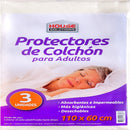 Sabanilla Protectora 60X110Cm Bolsa 3 Un HOUSE SOLUTIONS 