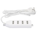 Alargador Electrico Blanco 4 Posiciones 3 mt MACROTEL Blanco 