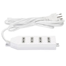 Alargador Electrico Blanco 4 Posiciones 3 mt MACROTEL Blanco 