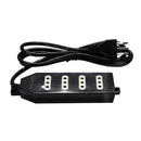 Alargador Eléctrico 4 Posiciones 3 mt Negro MACROTEL Negro 