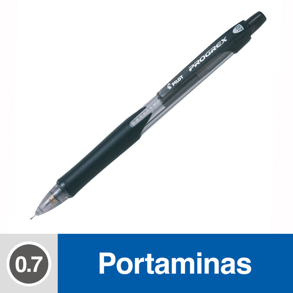 Portamina 0.7 mm Plástico Negro Progrex Begreen PILOT Negro 