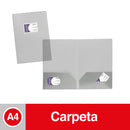 Carpeta Seminario Con Bolsillo Y Tarjetero A4 Transparente DATA ZONE Transparente 