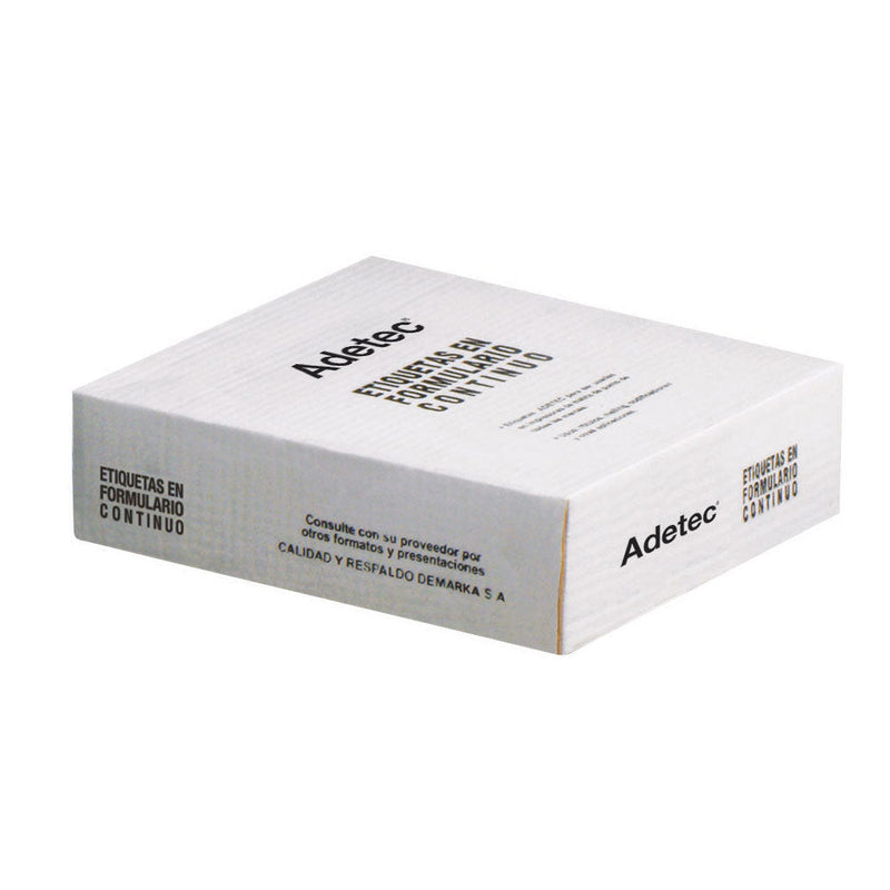 Etiqueta Continua 2 Columnas 36 X 102 Mm 8000 Un ADETEC 