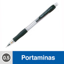 Portaminas 0.5 mm Retráctil H 185 Negro PILOT Negro / Transparente 