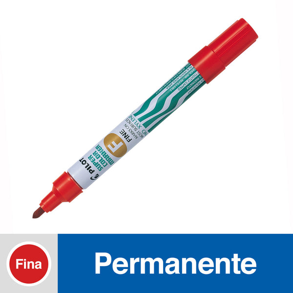 Marcador Permanente Punta Redonda Sca-B Rojo Recargable PILOT Rojo 