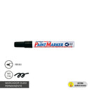 Marcador Permanente Oleo Punta Redonda 400 Negro ARTLINE Negro 