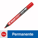 Marcador Permanente Punta Fina Sca100 Rojo PILOT Rojo 