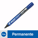 Marcador Permanente Punta Fina Scap Azul Desechable PILOT 