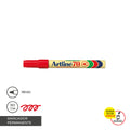 Marcador Permanente Punta Redonda Rojo Recargable 70 ARTLINE Rojo 