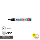 Marcador Permanente Punta Biselada Color Negro Recargable 90 ARTLINE Negro 