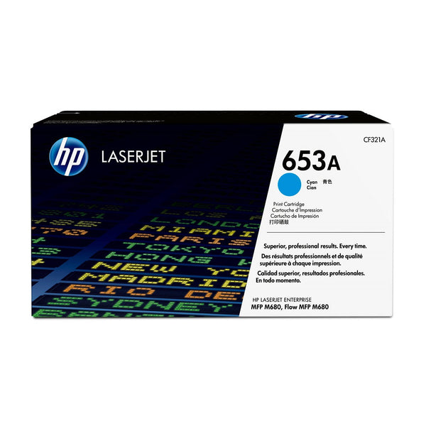 Toner Cf321A (653A) Cyan Ent M680 HP Cyan 