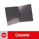 Carpeta Vinil Con Gusano A4 612 Negro DATA ZONE Negro 