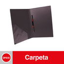 Carpeta Vinil Con Gusano Oficio Negro DATA ZONE Negro 