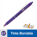 Bolígrafo Borrable 0.7 mm Frixion Ball Clicke Violeta PILOT Morado 