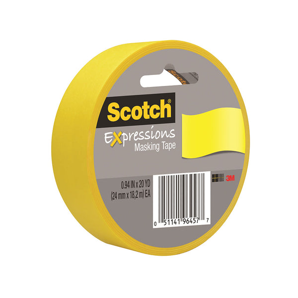Cinta Adhesiva Masking Amarillo 24 X 18 mt SCOTCH Amarillo 