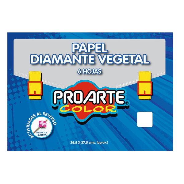 Carpeta Con Papel Diamante 6 Hojas PROARTE 